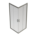 GO par Van Marcke Belo accès d'angle portes mortier jointuresantes 800x800x1900mm verre easy clean 6mm profils en aluminium chromé réglable 765-790mm SW292848