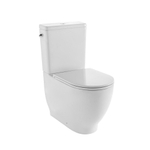 Nemo Spring Cascata toiletset staand 66.5x36x82cm zonder spoelrand met softclose toiletzitting en jachtbak porselein wit SW417995