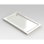 Nemo Spring Horus douchebak - 160x90x4.5cm - acryl - afvoer D90 - wit - zonder potenstel - dikte 4mm SW293005