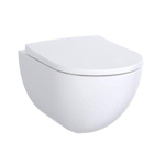 Geberit Acanto WC suspendu 51cm sans bride à fond creux avec abattant WC slim wrap antibactérien blanc SW762025