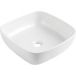 GO by Van Marcke Anubis lavabo à poser carré porcelaine blanc 400 x 400 x 140 mm SW293303