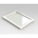 Nemo Spring Horus receveur de douche acrylique 120x90x4.5cm évacuation D90 blanc sans jeu de pieds épaisseur 4 mm SW292917