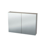 Nemo Spring Nebulo spiegelkast - 90x65x17.8cm - 2 deuren - glazen leggers - met stopcontact - zonder schakelaar - Cashmere SW637019