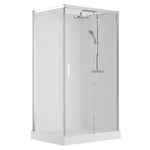 Nemo Spring Vidrio Douchecabine rechts - 120x90cm - schuifdeur - vaste wanden - veiligheidsglas SW290169