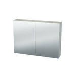 Nemo Spring Nebulo spiegelkast - 90x65x17.8cm - 2 deuren - glazen leggers - met stopcontact - zonder schakelaar - White Standard SW637026