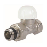Go by Van Marcke thermostatische radiatorkraan voor stalen buizen recht aansluiting 1/2 F met zelfafdichtend aansluiting staartstuk B SW286204