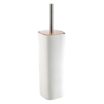 Nemo Stock Natural Pura toiletborstelgarnituur - 38x10x10cm - vrijstaand - materiaal porselein/hout - porseleinhout - Collection - wit SW293563