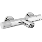 Go by Van Marcke Mélangeur baignoire - thermostatique - économie d'eau - entraxe 15cm - blocage de sécurité - disques en céramique - rosaces - raccords S - chrome SW289737
