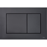 Tece TeceNow bedieningsplaat kunststof duospoeltechniek bediening voor of bovenzijde 220x150x5 mm kleur zwart mat SW403557