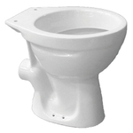 Go by Van Marcke cuvette WC au sol 47,6x35,7x39,1cm porcelaine blanc évacuation murale sans abattant SW285696