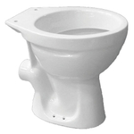 Nemo Go vrijstaande wc pot 47,6x35,7x39,1cm porselein wit muuraansluiting zonder zitting SW285696