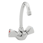 Nemo Start Riga mitigeur de lavabo à deux poignées montage monotrou sur lavabo avec bec mobile vidage avec chaîne chrome SW287559