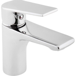Go by Van Marcke Move mitigeur de lavabo monocommande avec PushOpen disques céramiques inclus flexibles et kit de fixation chrome SW289755