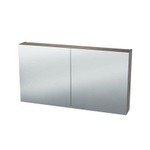Nemo Spring Nebulo luxe spiegelkast - 100x65x17.8cm - 2 dubbelzijdige spiegeldeuren - glazen leggers - met stopcontact - zonder schakelaar - Rila Oak SW636955
