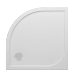 GO by Van Marcke Argon receveur de douche polybéton gelcoat 90x90x3cm quart de rond bonde D90mm sans jeu de pieds blanc SW288862