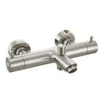 Robinet de baignoire GO by Van Marcke - 26,3 cm - lavabo pour meuble - thermostatique - laiton inox brossé SW815162