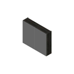 Nemo Spring Nebulo spiegelkast B800 x H650 x D178 mm 2 deuren glazen leggers met stopcontact zonder schakelaar kleur Royal Oak Vanille SW646794