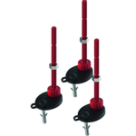 Tece Drainprofile - pied de montage - plage de réglage pour caniveau bas = 65-164 mm - 3 pieds de réglage incl. revêtement insonorisant et matériel de fixation SW354560