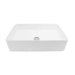 Nemo Spring Sun lavabo rectangulaire à poser 500x350x120 mm porcelaine blanc trou d'évacuation diamètre 45 mm sans trop-plein sans trou de robinet SW286414