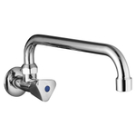Robinet d'eau froide et évier Go by Van Marcke Easy II avec bec U pivotant de 25 cm en chrome SW403905