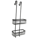 Nemo Nero grand porte-douche double suspendu noir mat SW536104