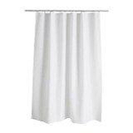 Nemo Rideau de douche PEVA plastique souple épaisseur 0,3 mm 1350 x 2000 mm blanc opaque 9 oeillets sans anneaux sans barre SW285045