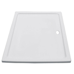 GO by Van Marcke Eden receveur de douche acrylique blanc 140x90x3.5 cm couleur stable conserve un éclat intact insonorisant facile à nettoyer couche de fond renforcée de 16 mm et couche de fibre SW293704