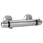 Go by Van Marcke Isiflow Mitigeur Douche Thermostatique - économie d'eau - entraxe 15cm - blocage de sécurité - disques en céramique - rosaces - raccords S SW286958
