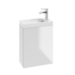 Nemo Spring Aurora Alba handwasbak - 40x20.1x12.2cm - minerale composiet - hoogglans wit SW293841