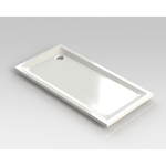 Nemo Spring Horus douchebak - 160x80x4.5cm - acryl - afvoer D90 - wit - zonder potenstel - dikte 4mm SW292995