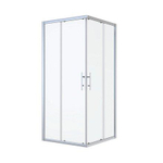 Nemo Start Profi hoekinstap - 87x87x195cm - met schuifdeuren - inbouwmaat 870-890mm - douchecabine - vierkant - helder SW877729