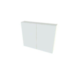 Nemo Spring Nebulo spiegelkast - 80x65x17.8cm - 2 deuren glazen leggers - met stopcontact - Minnesota Chocolat SW646804