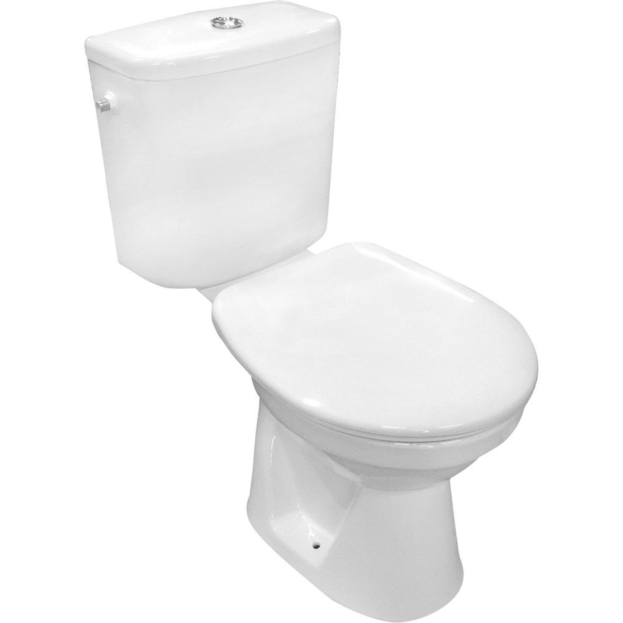 Nemo Go Herat WC Pack à poser sortie en bas 23cm avec abattant et réservoir  Geberit porcelaine Blanc - 9770N003-7204 
