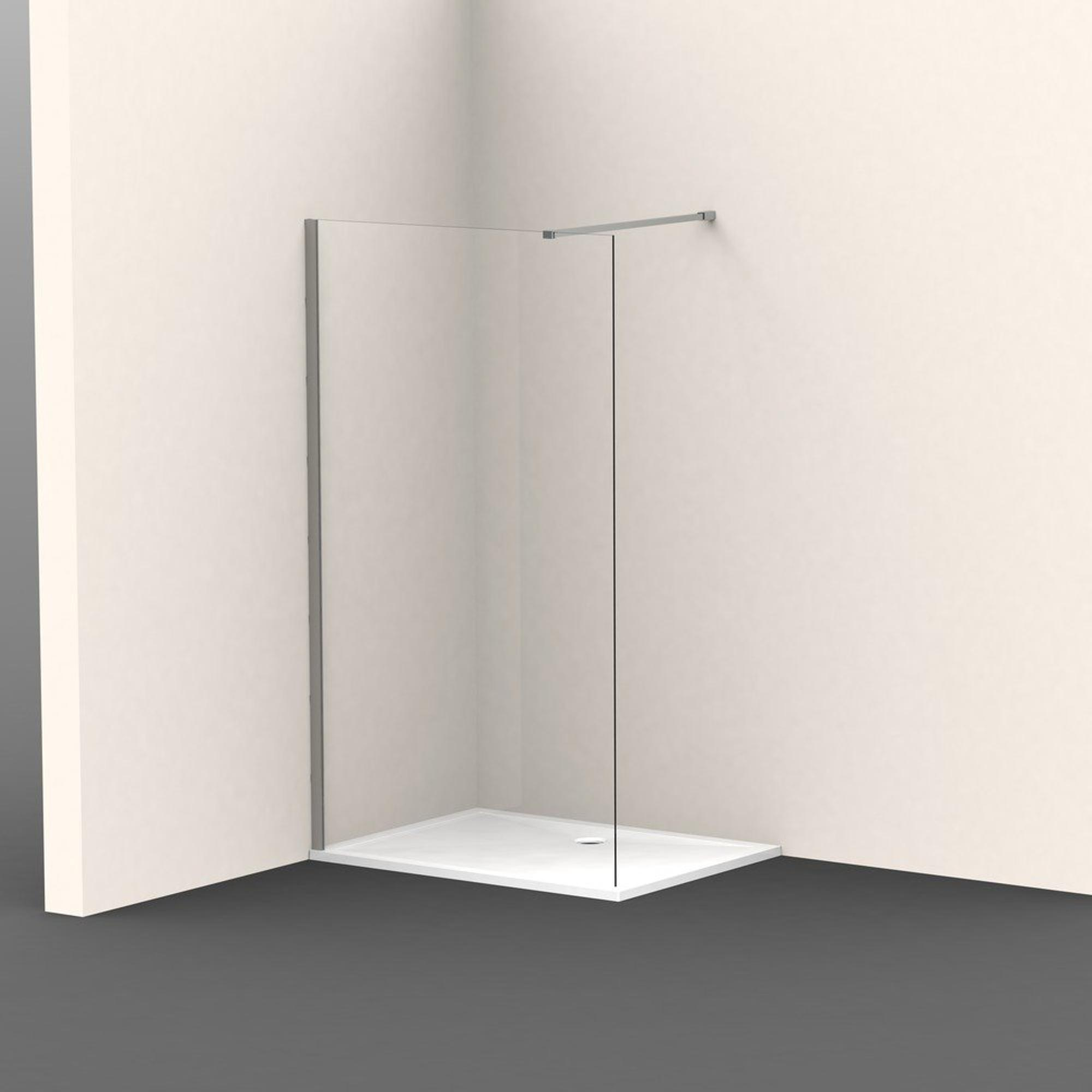 Saniclass Bellini Porte de douche 110x200cm avec paroi fixe verre