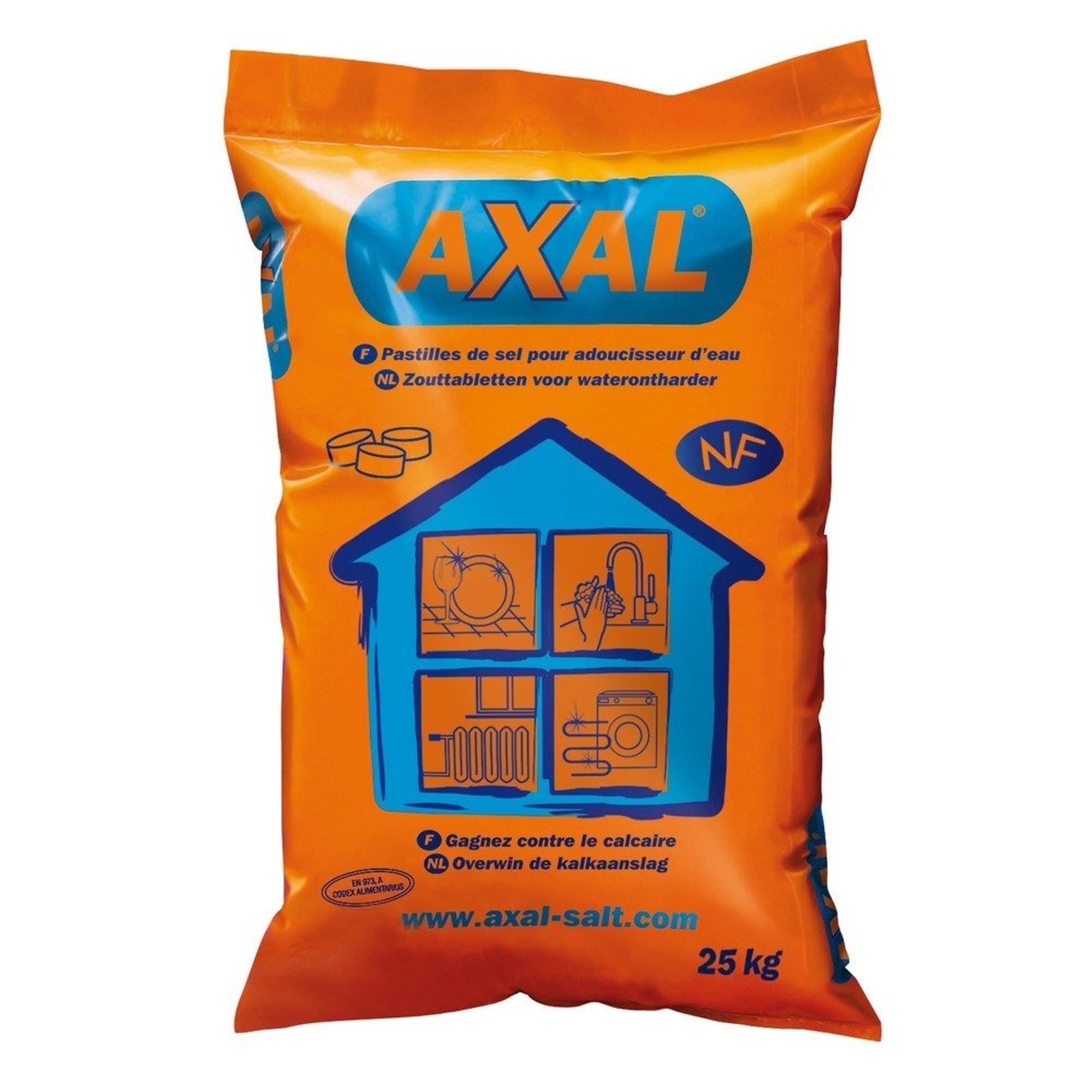 Axal Axal comprimés de sel pour adoucisseur d'eau 25 kilo - 51265 