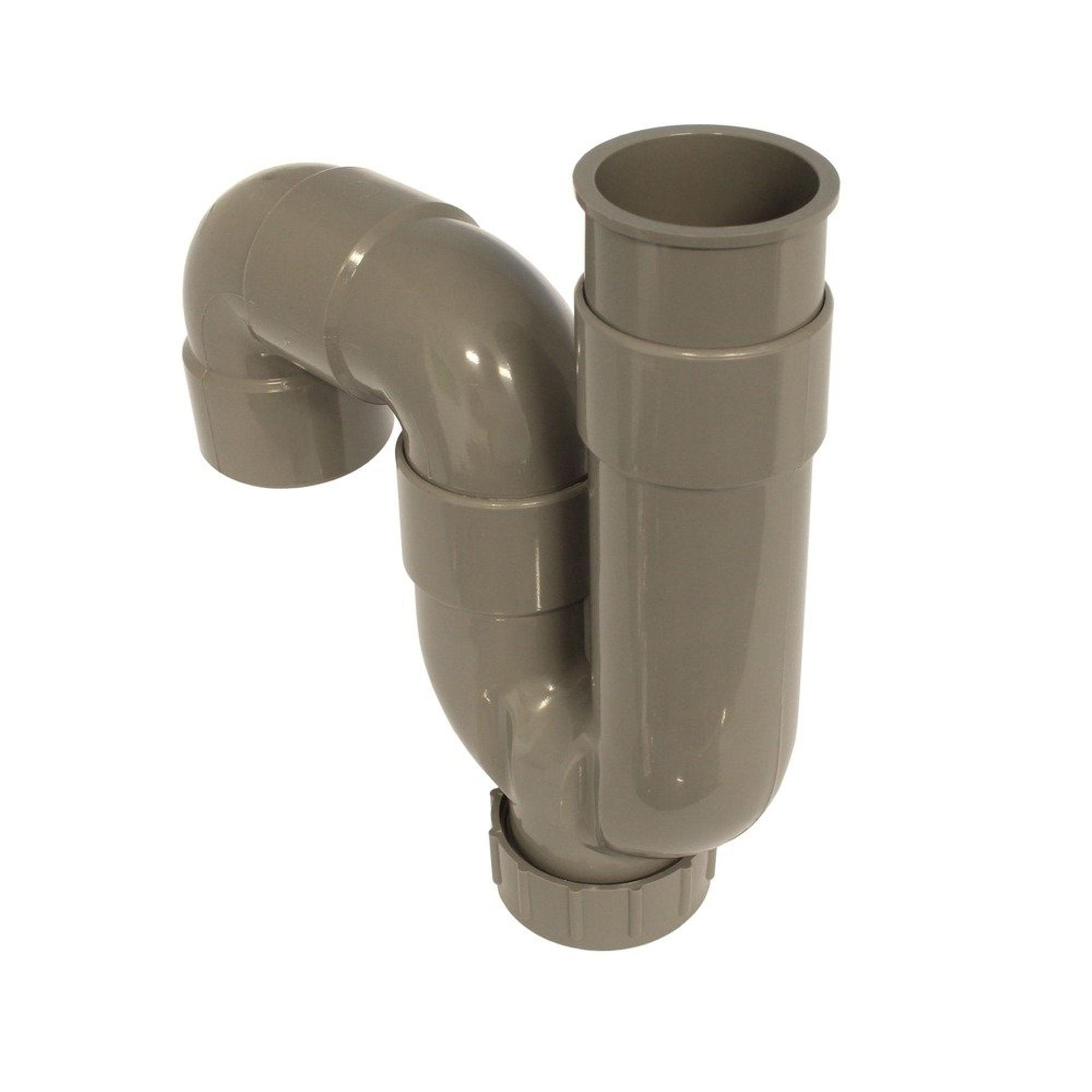 Nemo Skill Siphon pour lavabo avec tuyau d'évacuation 25cm 5/4xD32 mm sans  bonde chrome - SH-5027 