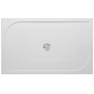 GO by Van Marcke Argon receveur de douche en polybéton gelcoat 1400x900x30 mm, rectangulaire, évacuation 90 mm, sans pieds, blanc