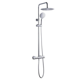 GO par Van Marcke ensemble de douche pluie - 134cm - montage - thermostatique - laiton chrome