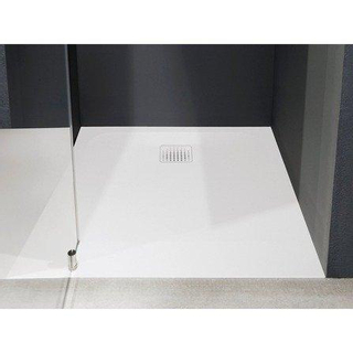 Nemo Spring receveur de douche trendy 1200 x 900 x 30 mm pietrablu blanc anti-dérapant anti-bactérien avec bonde et plaque de recouvrement en blanc