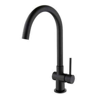 GO par Van Marcke robinet de cuisine - 34,8 cm - lavabo pour meuble - mélangeur - pivotant - laiton noir mat
