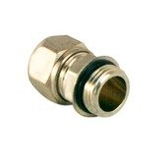 Go by Van Marcke Pex Alu klem raccord droit - Ø16mm x 1/2M chromé