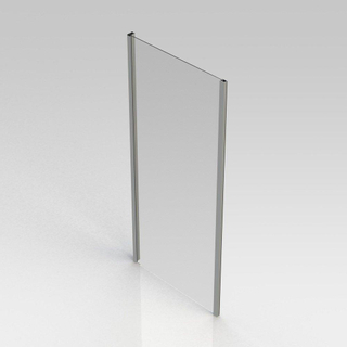 GO by Van Marcke Belo vaste wand 90x190cm 6mm easy clean glas profielen aluminium verchroomd regelbaar 86.5-89cm