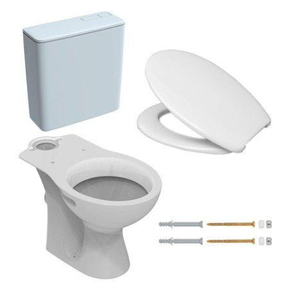Nemo Spring Solutions WC pack - Ideal Standard Simplicity staande cuvette - universele Geberit jachtbak 36L - toiletzitting - bevestigingsset