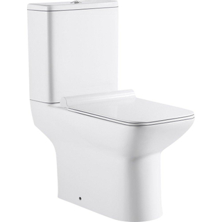 Nemo Go Ike PACK Staand Toilet - H(PK) uitgang - reservoir Geberit - spoelmechanisme 36L - vierkant - softclose - takeoff - porselein - wit