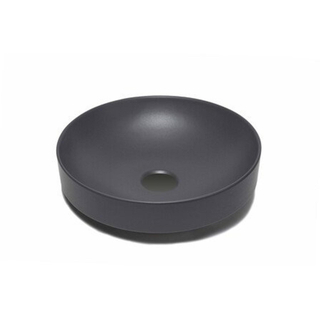 GO by Van Marcke vasque - 40x40x9cm - à poser - ronde - porcelaine mat noir