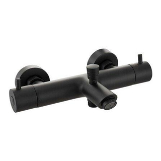 GO by Van Marcke Robinet de baignoire - 26,3cm - apparent - thermostatique - laiton noir mat