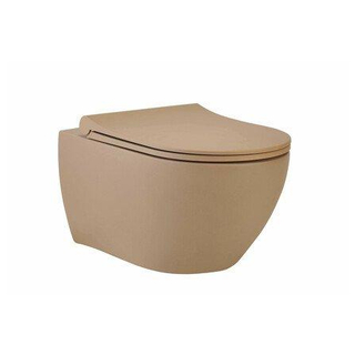 GO by Van Marcke WC suspendu - 53x36x35cm - avec abattant softclose & quickrelease - porcelaine mat latte
