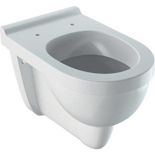Toilet suspendu Geberit Renova Comfort 535 mm rehaussé en porcelaine à fond creux sans abattant blanc