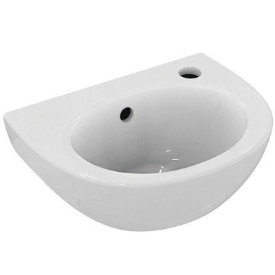 Ideal Standard Simplicity handwasbakje 350x260x160 mm wandmontage porselein wit met kraangat rechts