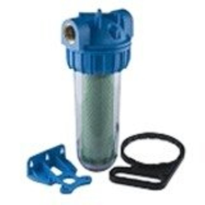 Filtre à charbon actif raccordement 5 m 34 ou 1 élimine odeur couleur goût installation dans des conduites horizontales température maximale de l'eau 45 °C pression maximale 8 bar